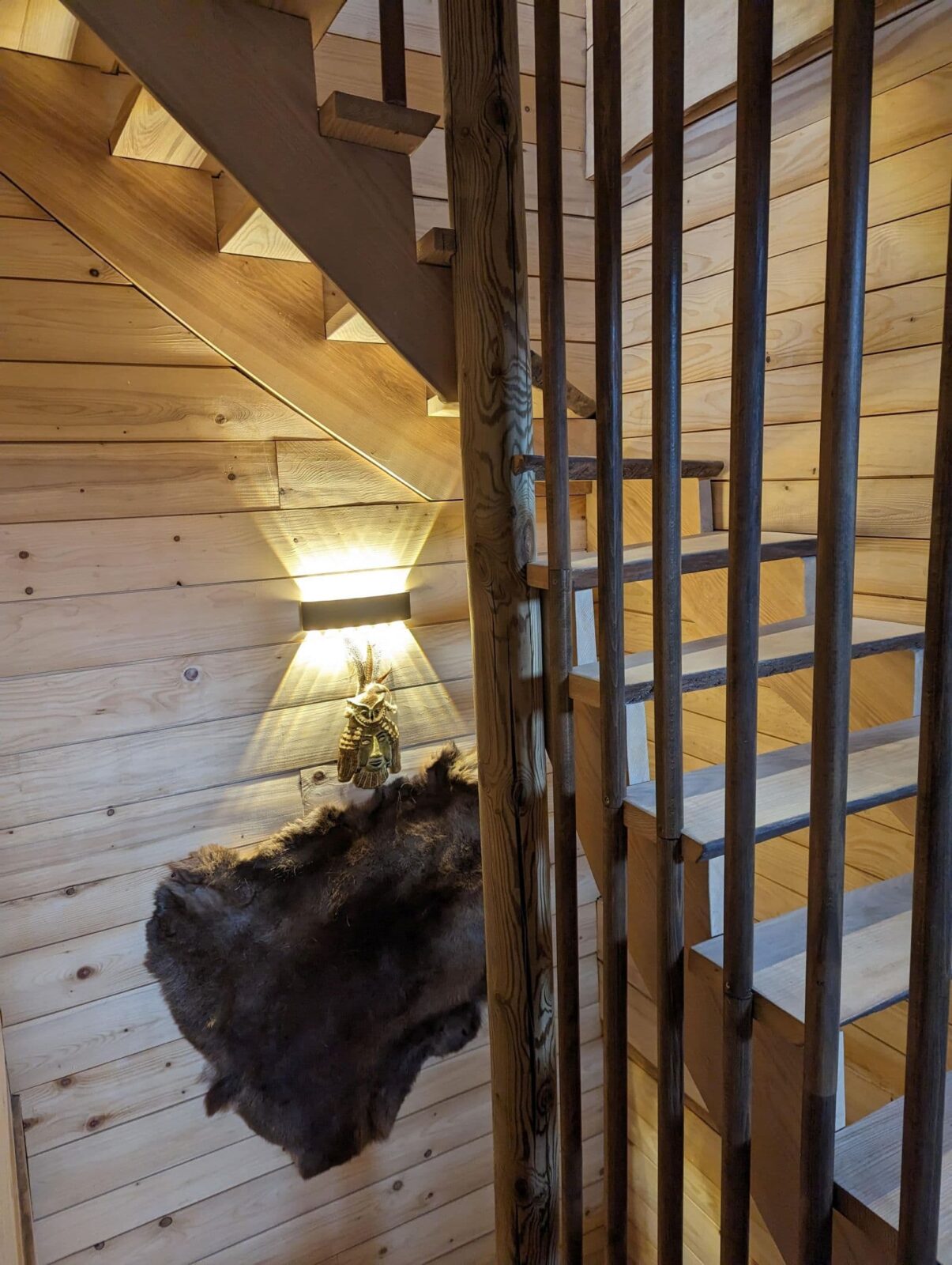 Escaliers sécurisés pour un confort optimal – Chalet La Boutame – Villard-Reculas Alpe d’Huez Grand Domaine